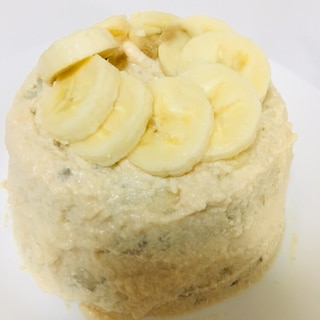 米粉バナナスポンジの豆腐クリームケーキ